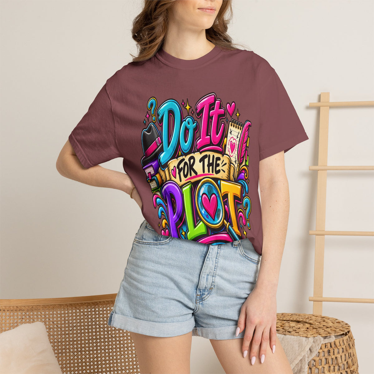 Do It For The Plot T-shirt | Book Lover Graphic Tee