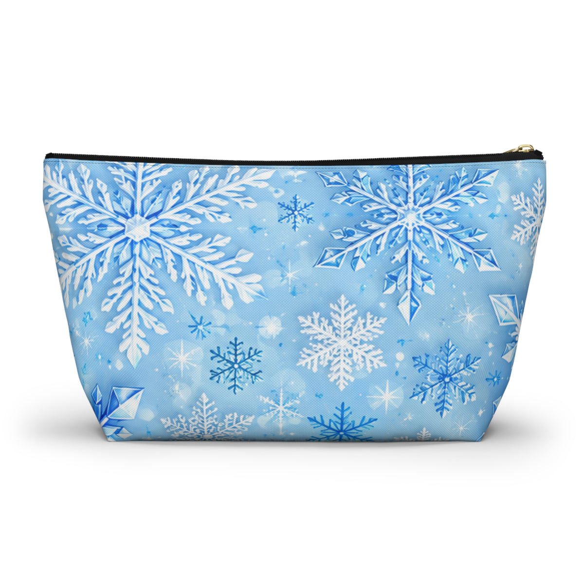 Snowflake Cosmetic Pouch — Winter Accessory Bag for Travel & Gifts