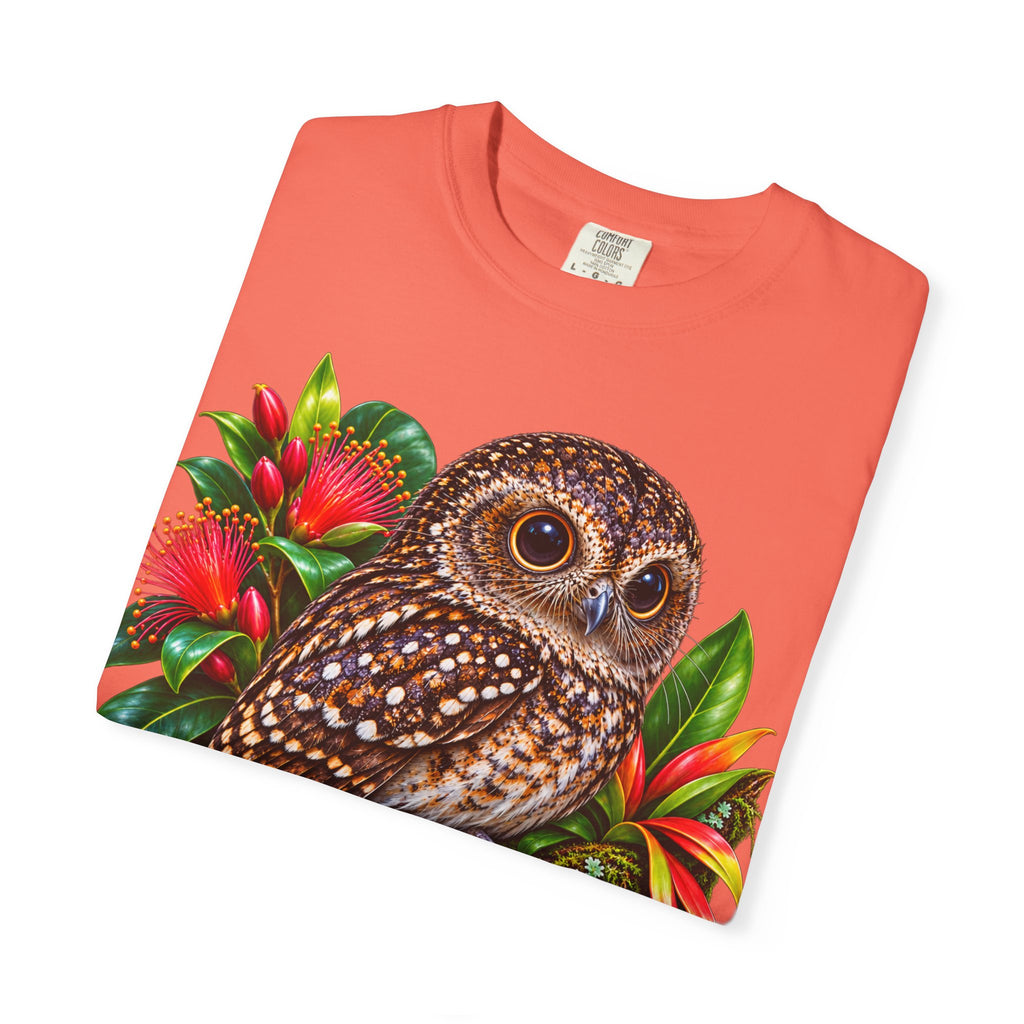 Owl & Hibiscus Shirt — Tropical Owl Graphic T-Shirt