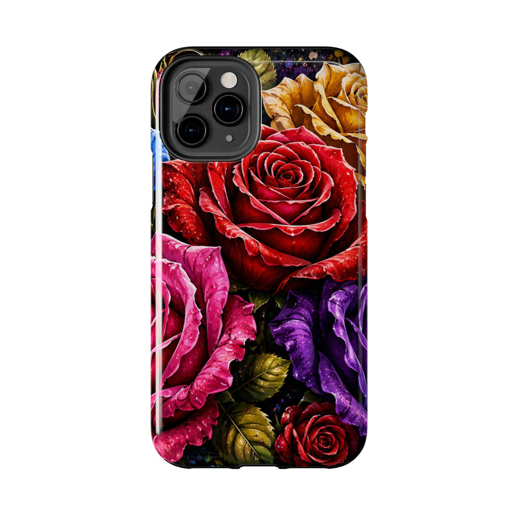 Tough Phone Case — Vibrant Rose Garden Protective Phone Cover