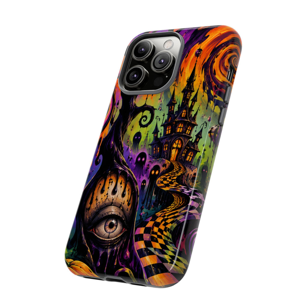 Phone Case — Psychedelic Haunted House Halloween Design