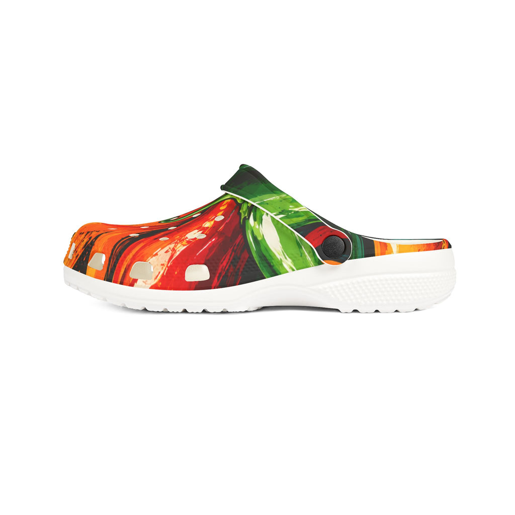Tomato Print Foam Clogs — Colorful Garden EVA Slip-Ons