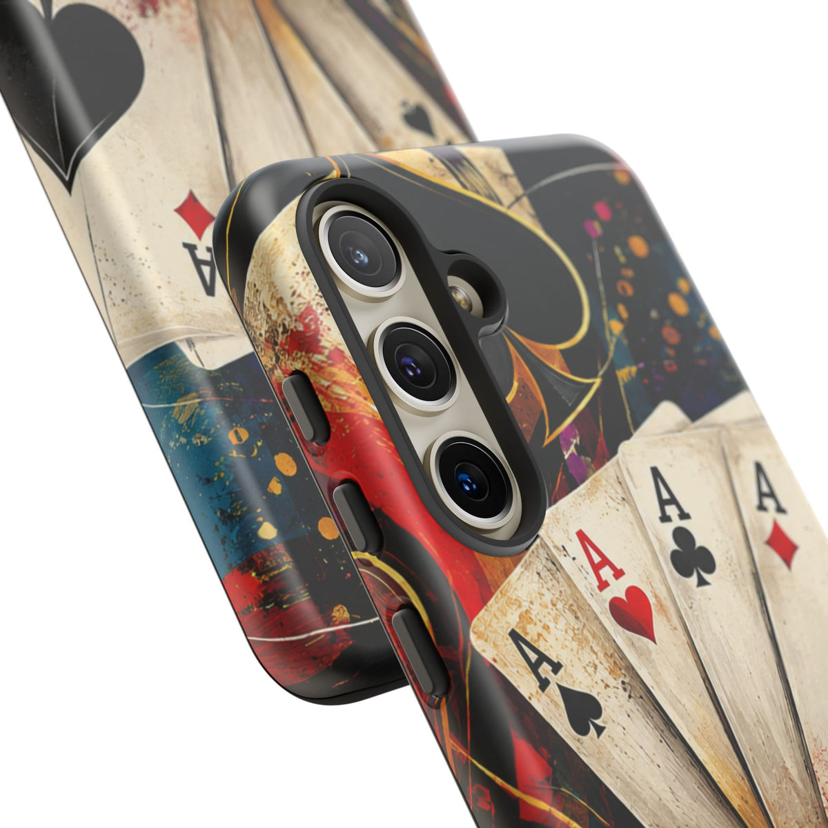 Casino Poker Ace Phone Case — Vintage Playing Cards & Chips Protective Cover