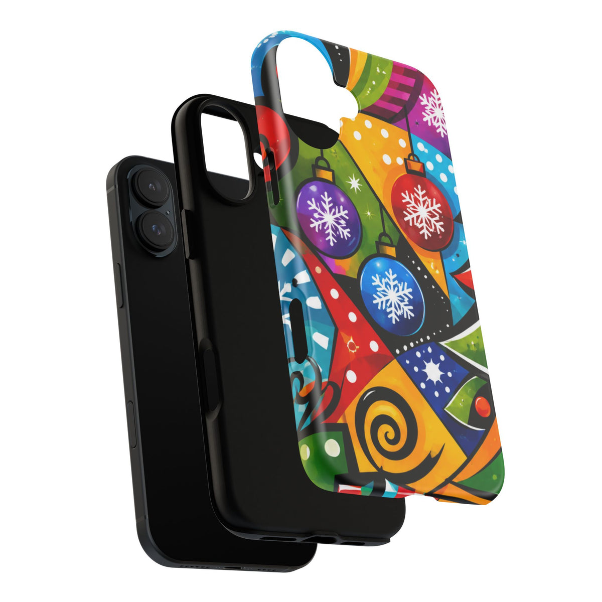 Holiday Ornament Phone Case — Colorful Festive Christmas Design