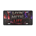 Livin' That Metal Life Vanity Plate | Metal License Plate
