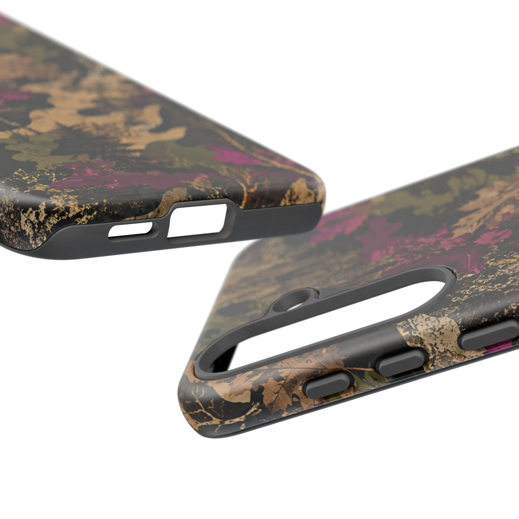Camo Floral Tough Phone Case — Rugged Nature-Inspired Protection