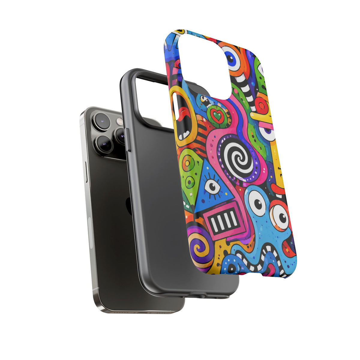 Colorful Abstract Doodle Tough Phone Case