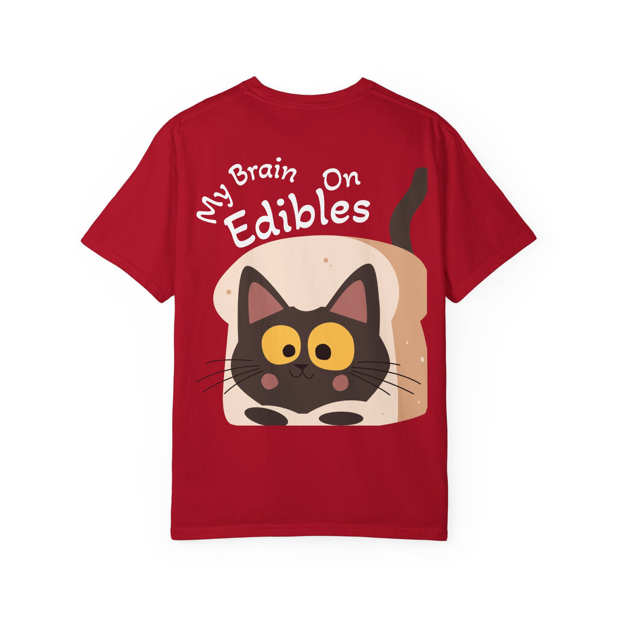 Black Cat in Toast T-Shirt | Cute Kawaii Kitty Illustration