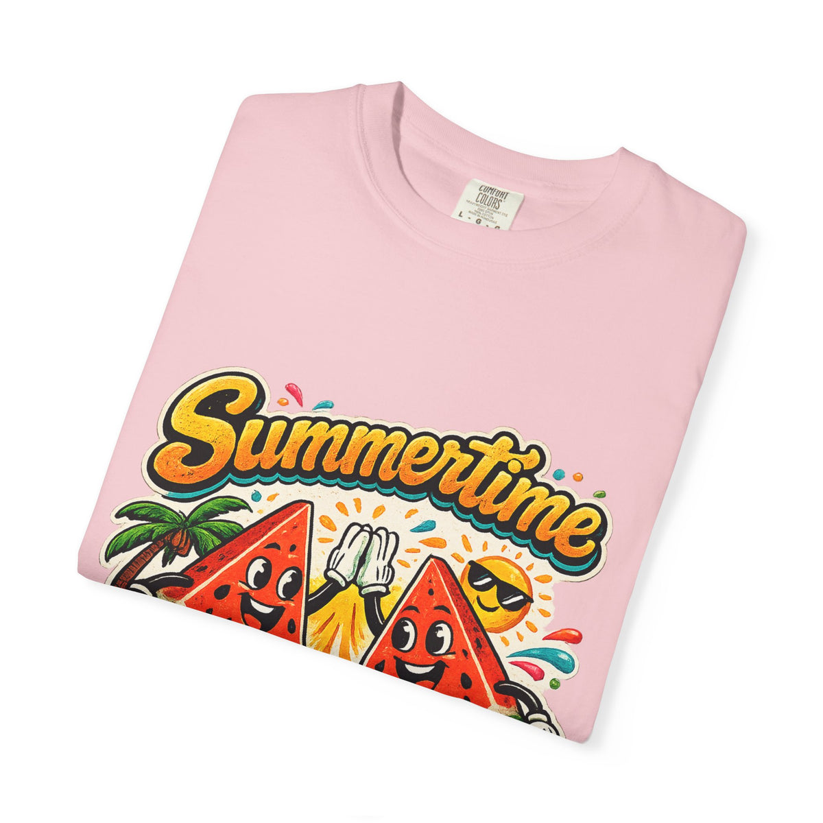 Summertime Fun Time Watermelon Graphic T-Shirt