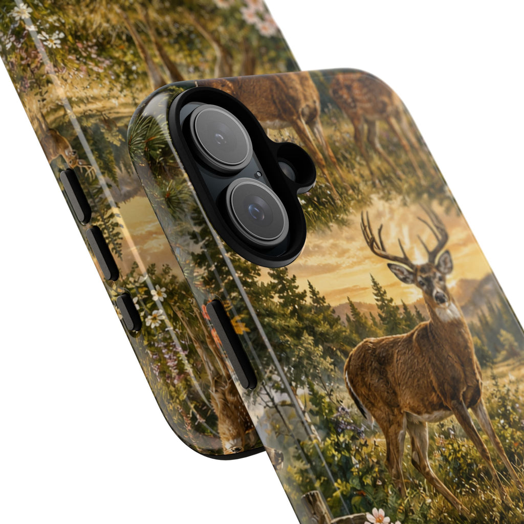 Deer Forest Phone Case — Woodland Bucks Nature iPhone Cover