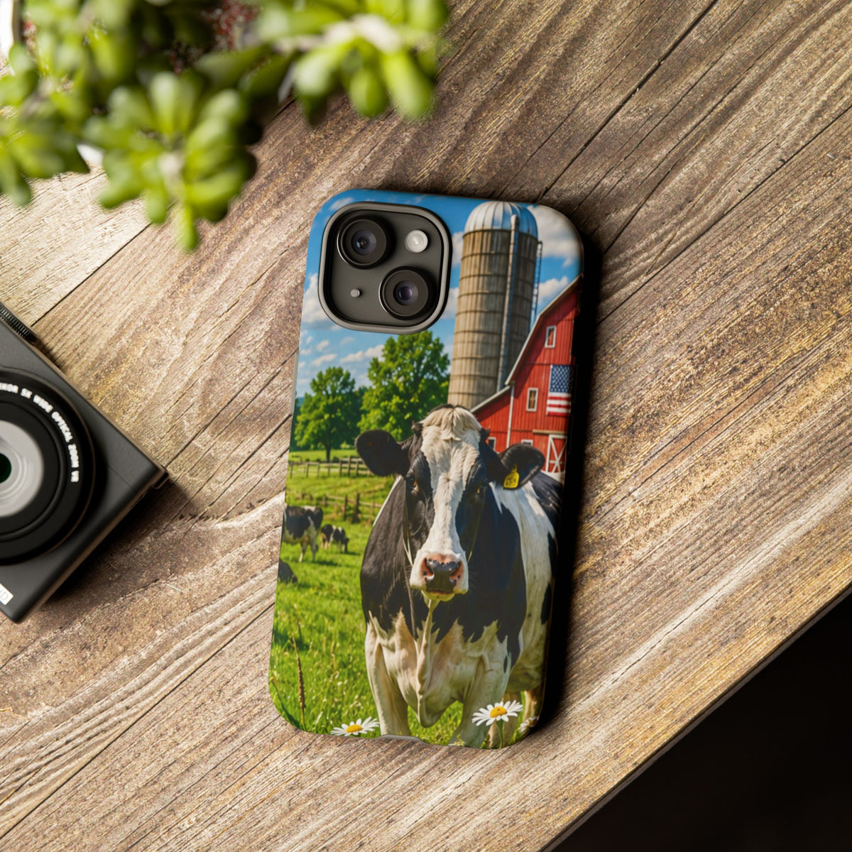 Cow Farm Phone Case — Rustic Barnyard iPhone Cover