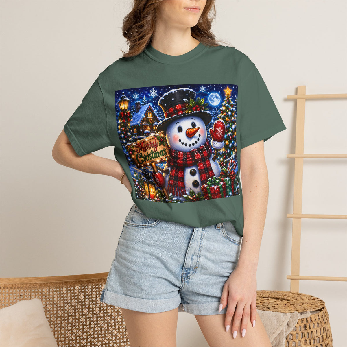 Christmas Snowman T-Shirt — Merry Christmas Holiday Graphic Tee
