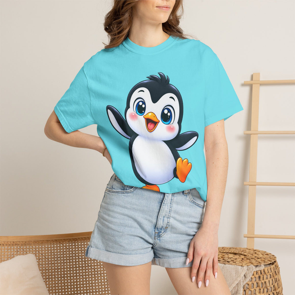 Cute Cartoon Penguin T-Shirt — Adorable Baby Penguin Graphic Tee