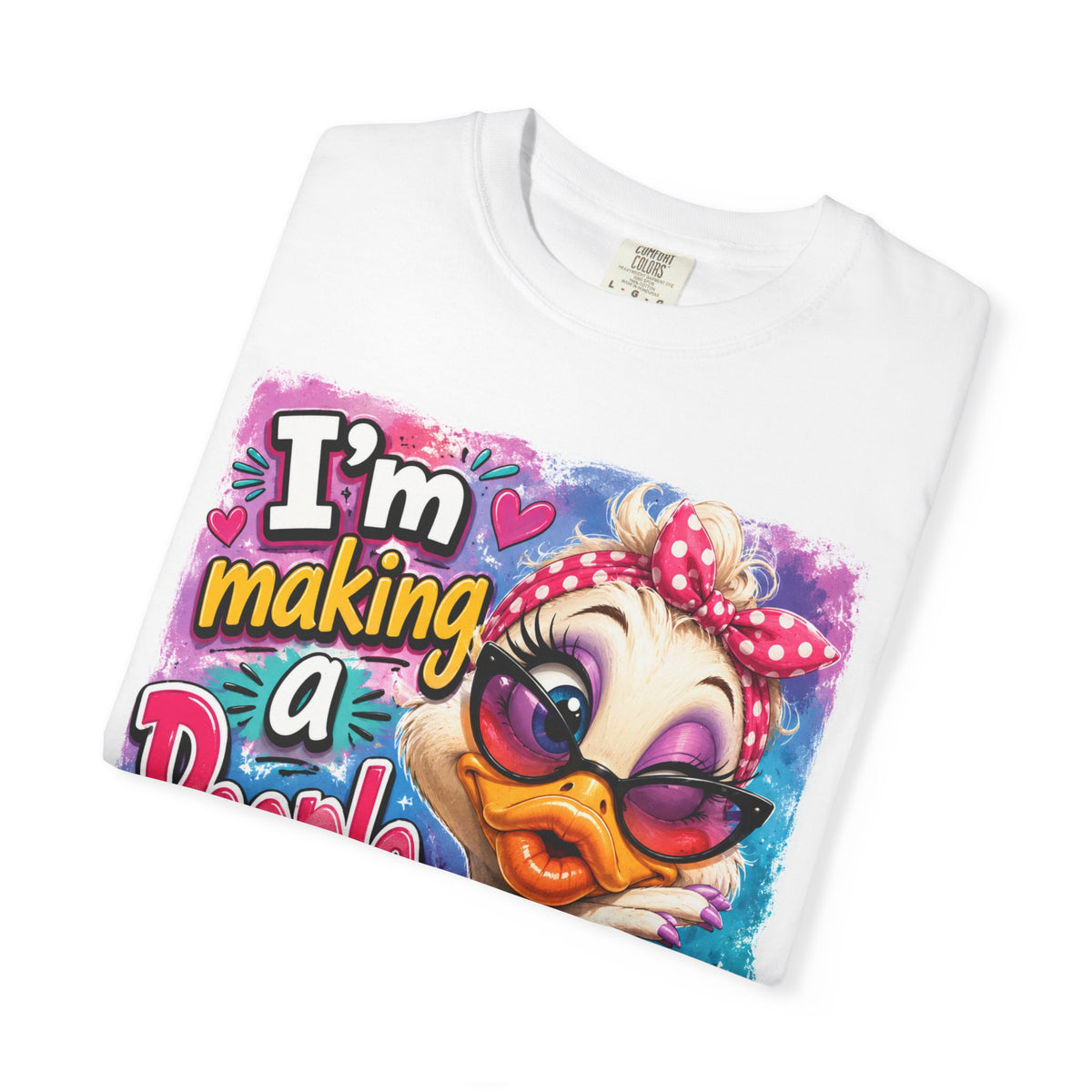 I'm Making a People Face duck illustration T-shirt | sassy bird tee