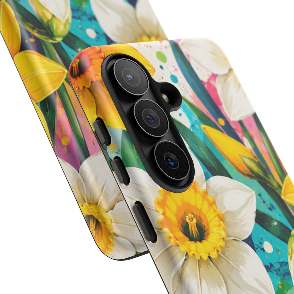 Daffodil Floral Phone Case — Bright Spring Garden Protective Cover