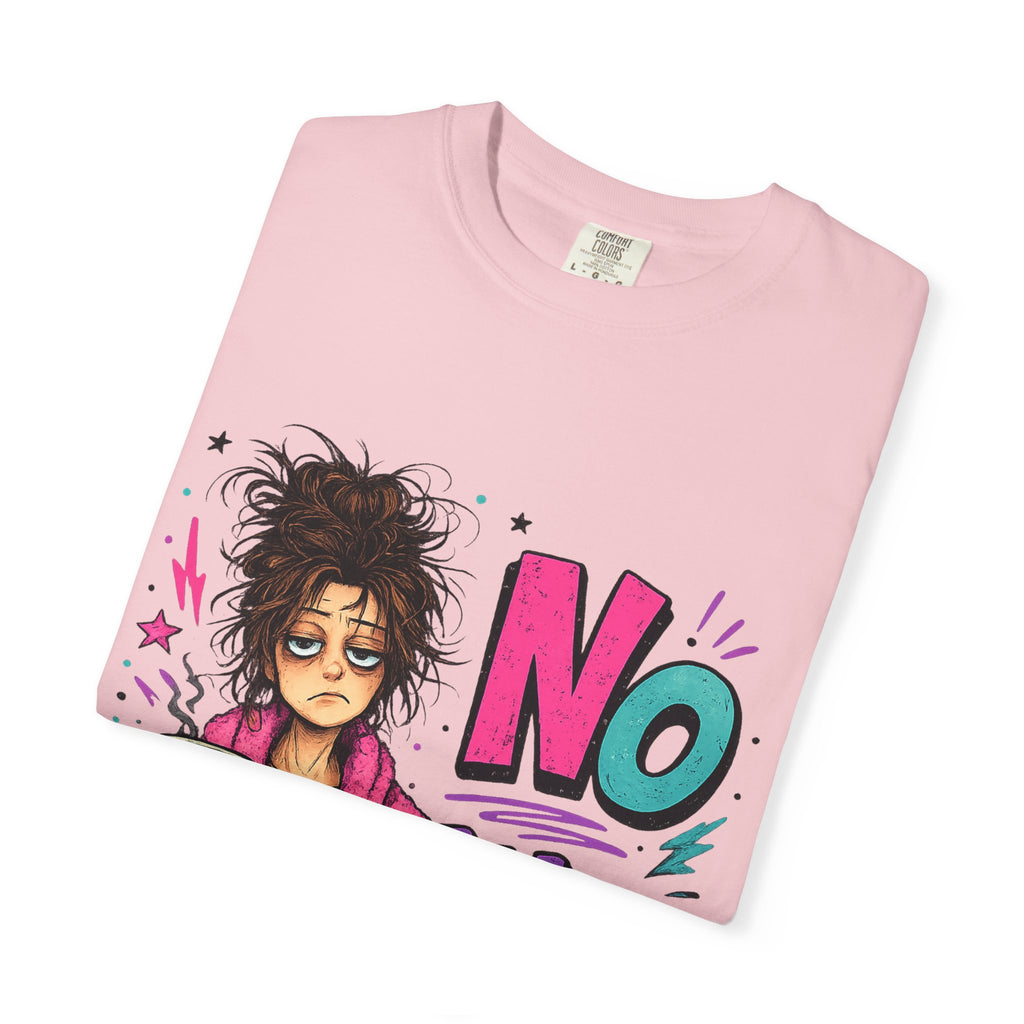 No Talkie Graphic T-Shirt | Grumpy Coffee Girl Illustration