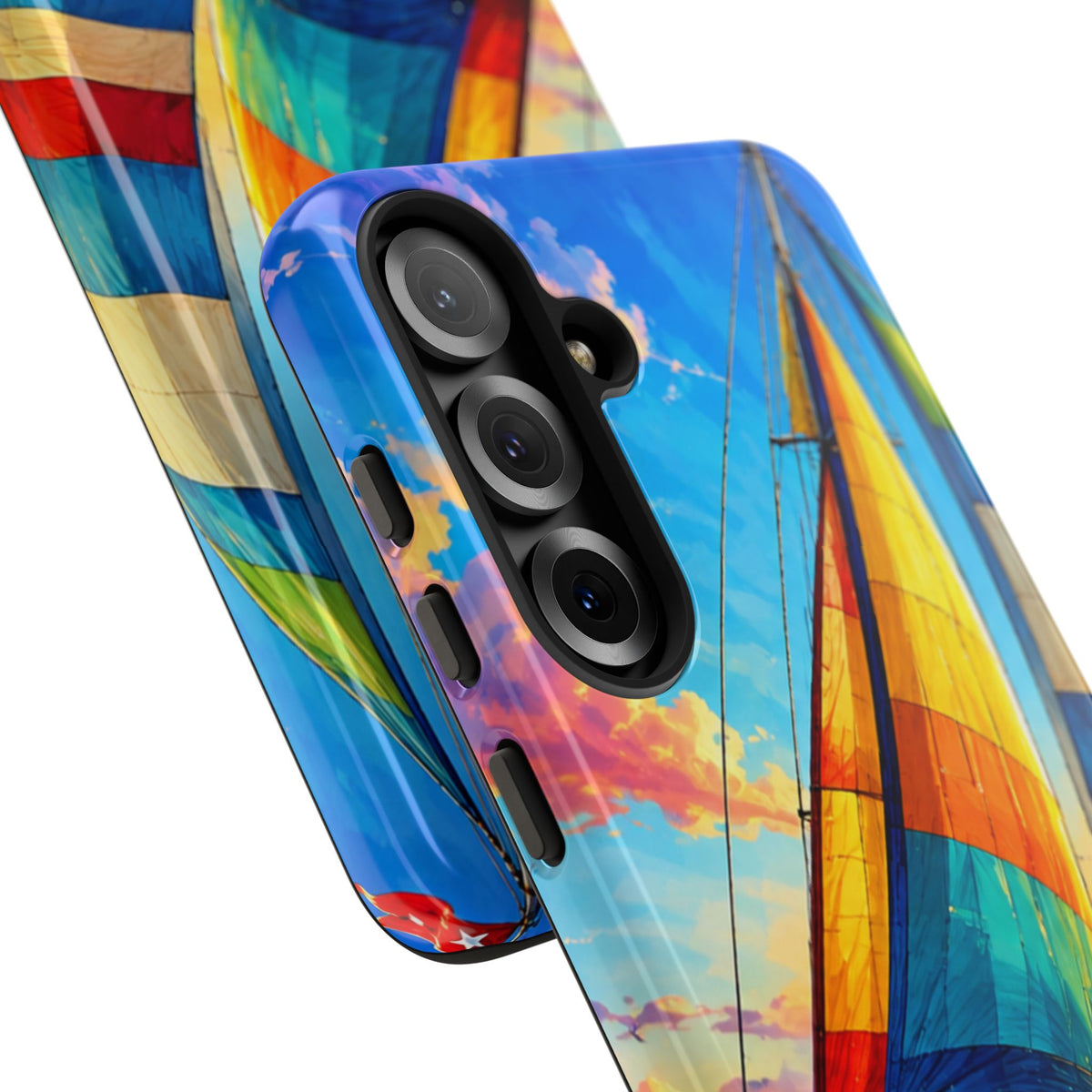 Sailboat Sunset Phone Case — Colorful Nautical iPhone Cover