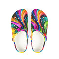 Colorful Swirl EVA Foam Clogs — Lightweight Slip-On Garden Shoes