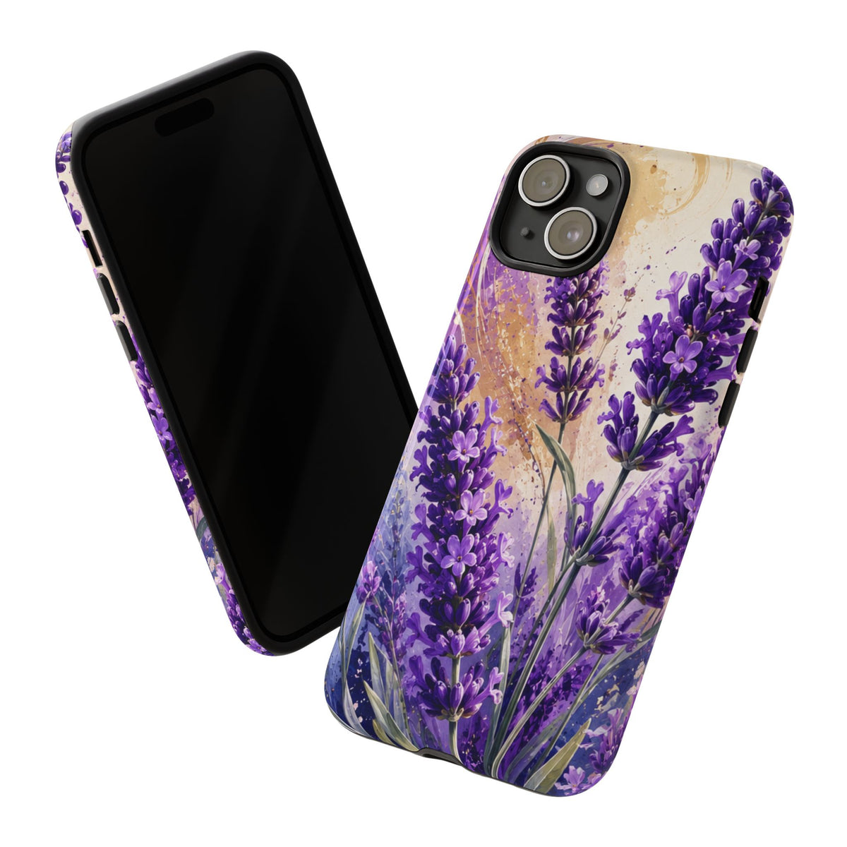Lavender Bouquet Tough Phone Case — Protective Floral iPhone Case