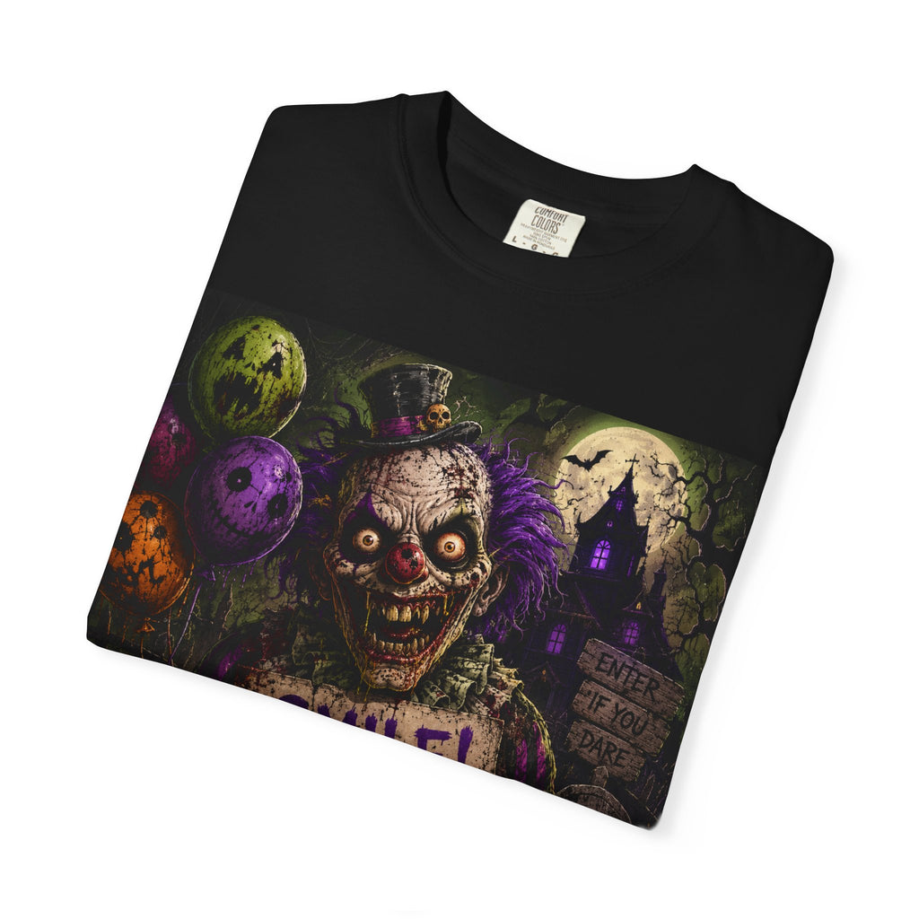 Halloween Horror T-Shirt — 'Smile! It's Halloween' Creepy Graveyard Design