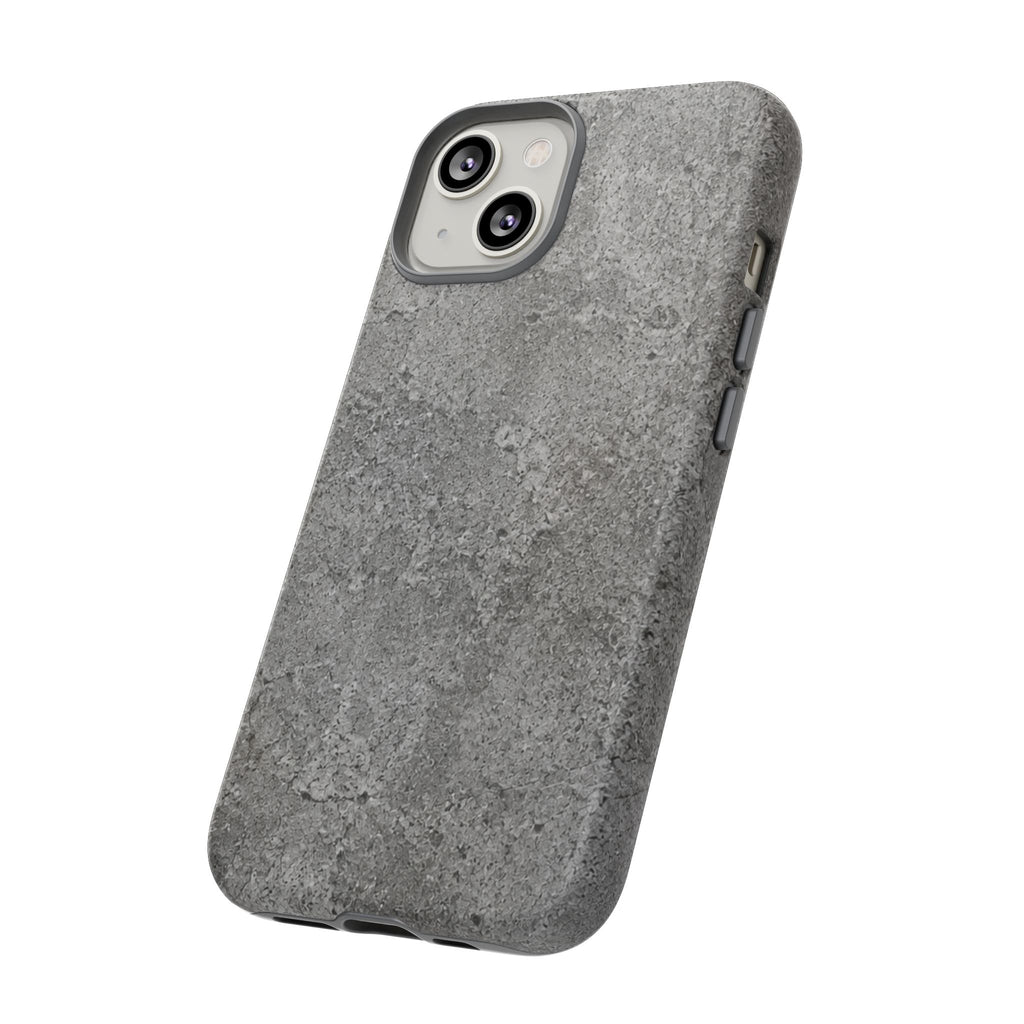 Concrete Texture Phone Case — Rugged Grey Protective iPhone Cover