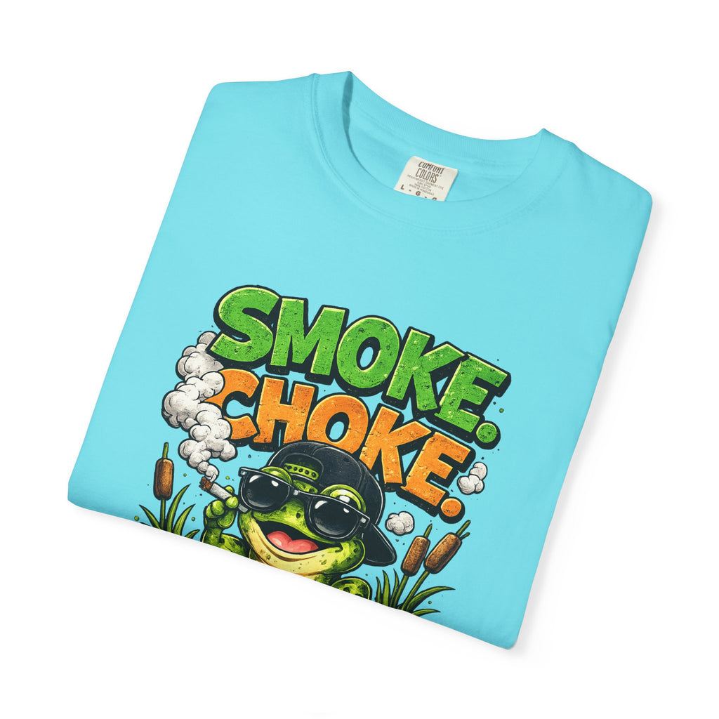 Smoke Choke Croak Frog T-shirt | Graphic Frog Tee