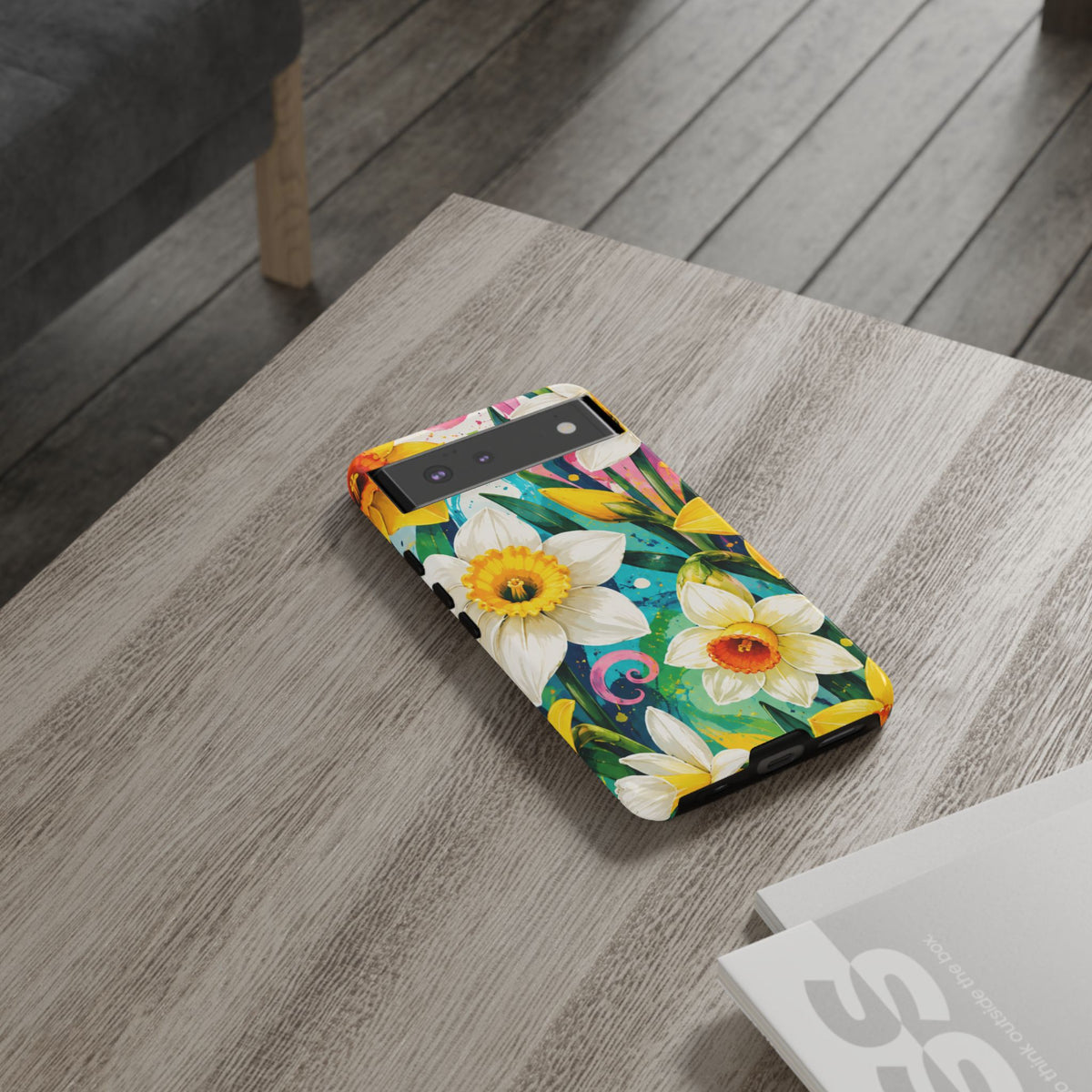 Daffodil Floral Phone Case — Bright Spring Garden Protective Cover