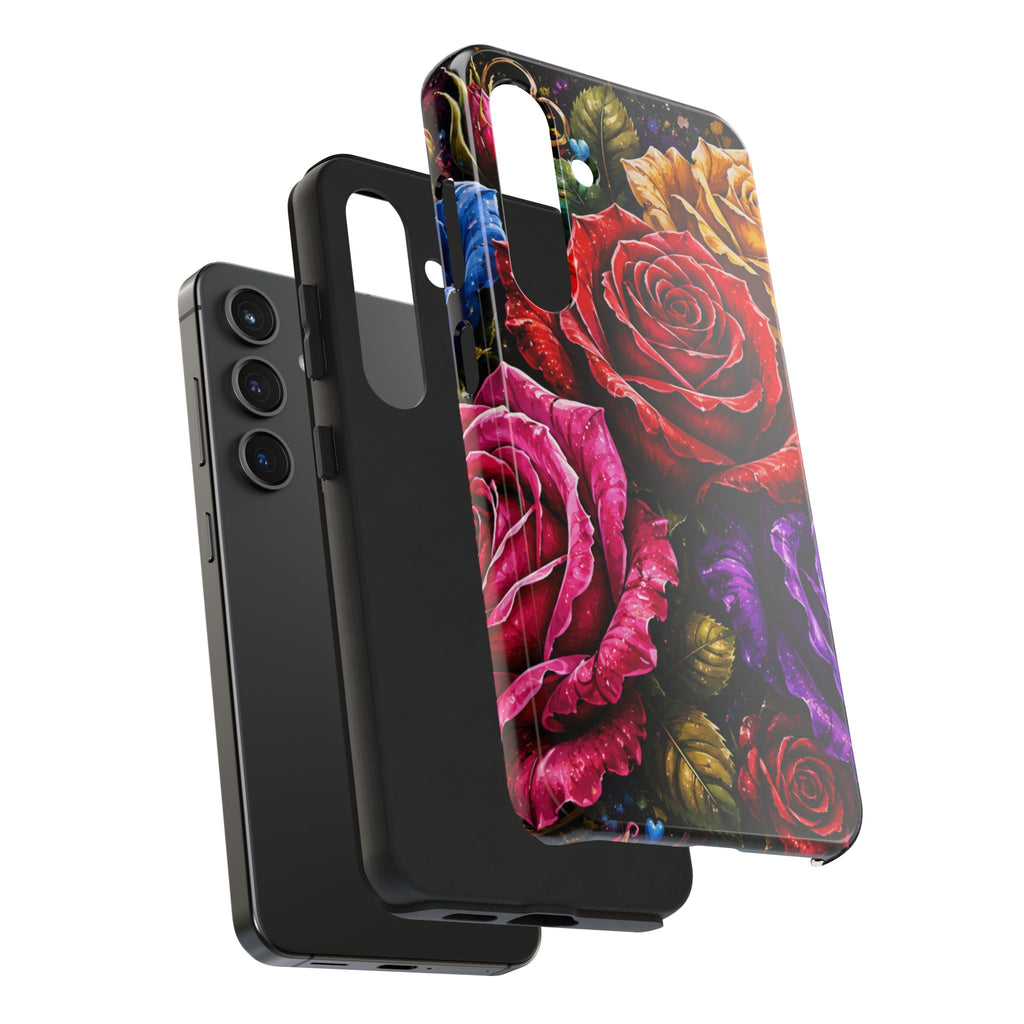 Tough Phone Case — Vibrant Rose Garden Protective Phone Cover