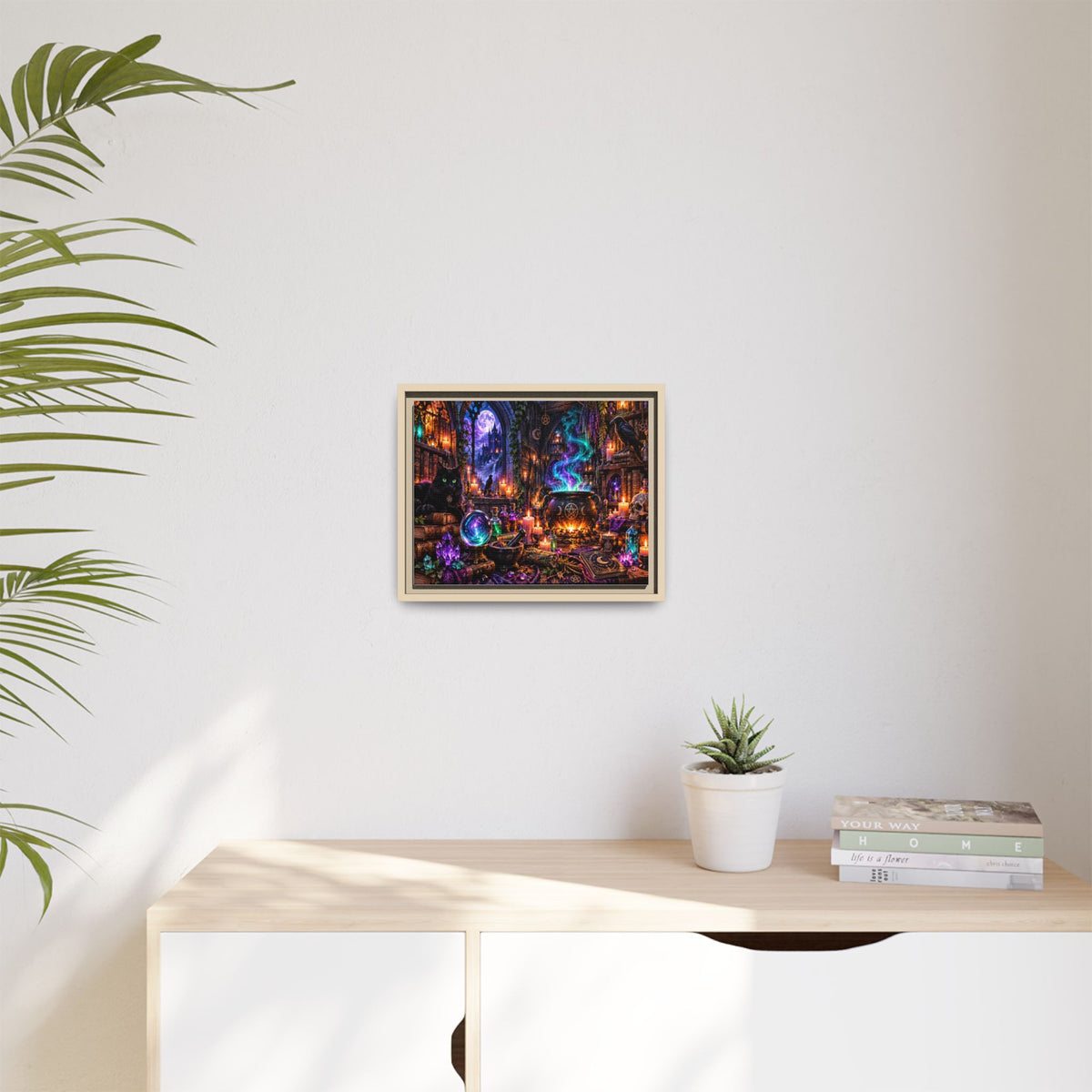 Mystic Witch’s Apothecary Matte Canvas Framed Art