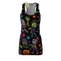 Zombie Kids Halloween Racerback Dress — "Zombies Just Wanna Have Fun" All-Over Print