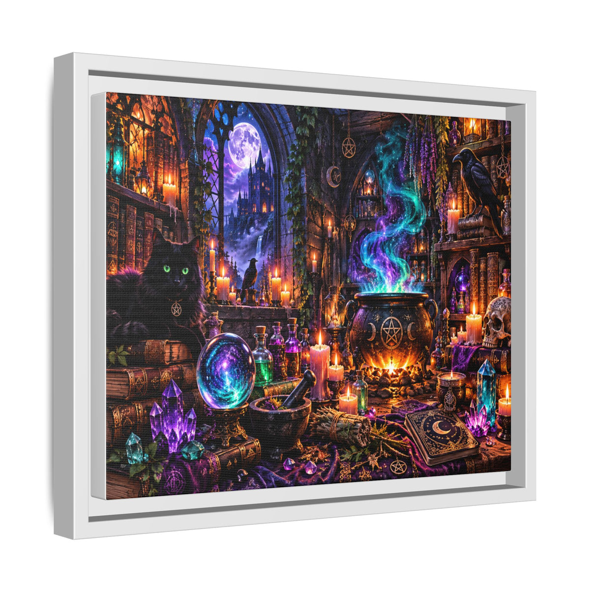 Mystic Witch’s Apothecary Matte Canvas Framed Art