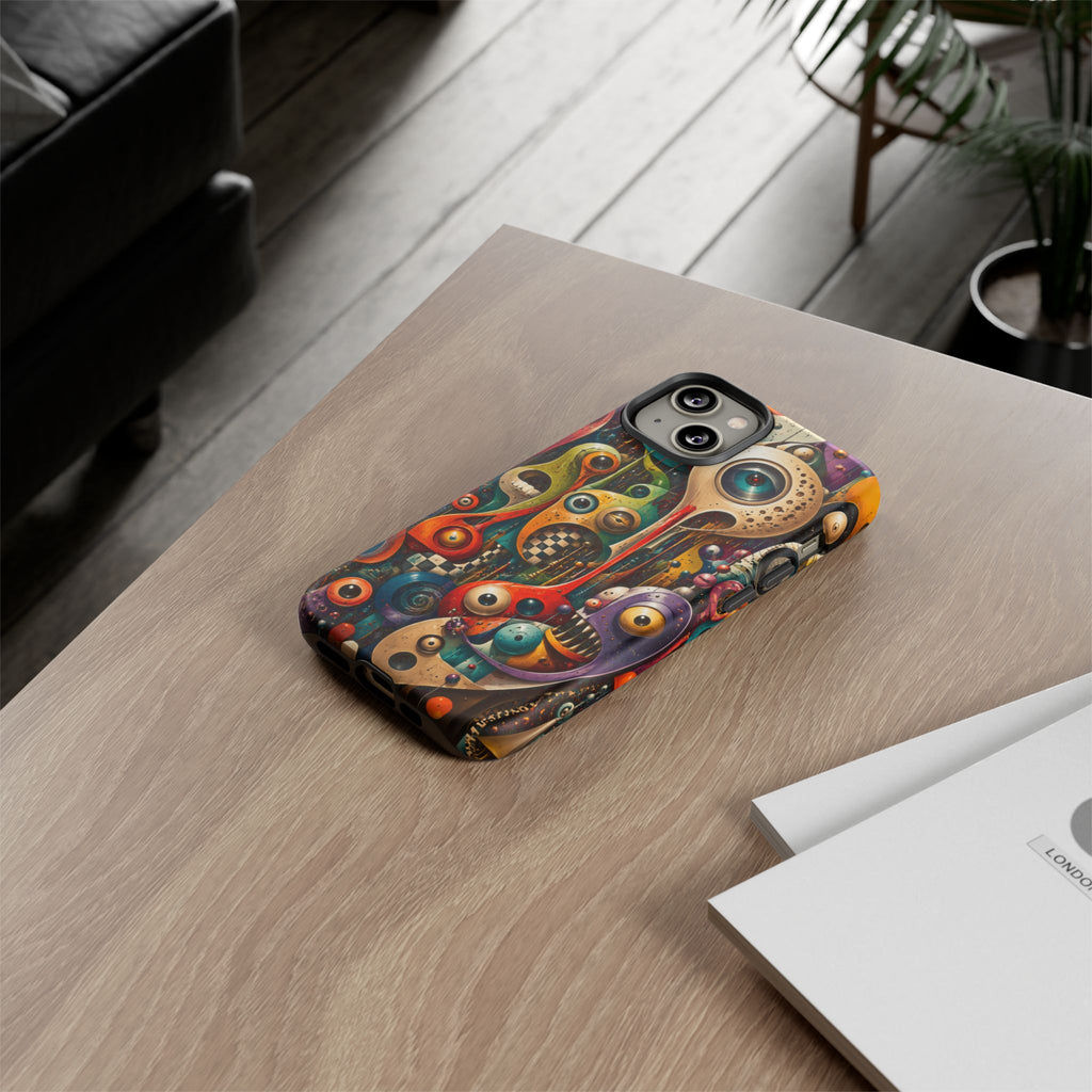 Surreal Monster Art Phone Case — Colorful Abstract Creature Design