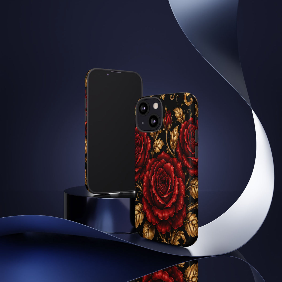 Tough Cases — Vintage Red Rose Floral Phone Case