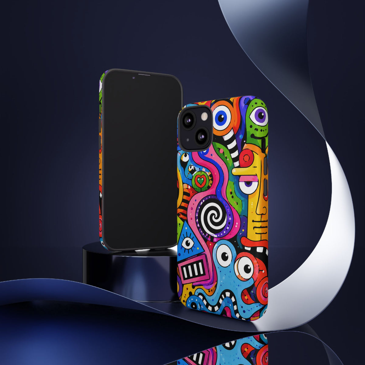 Colorful Abstract Doodle Tough Phone Case