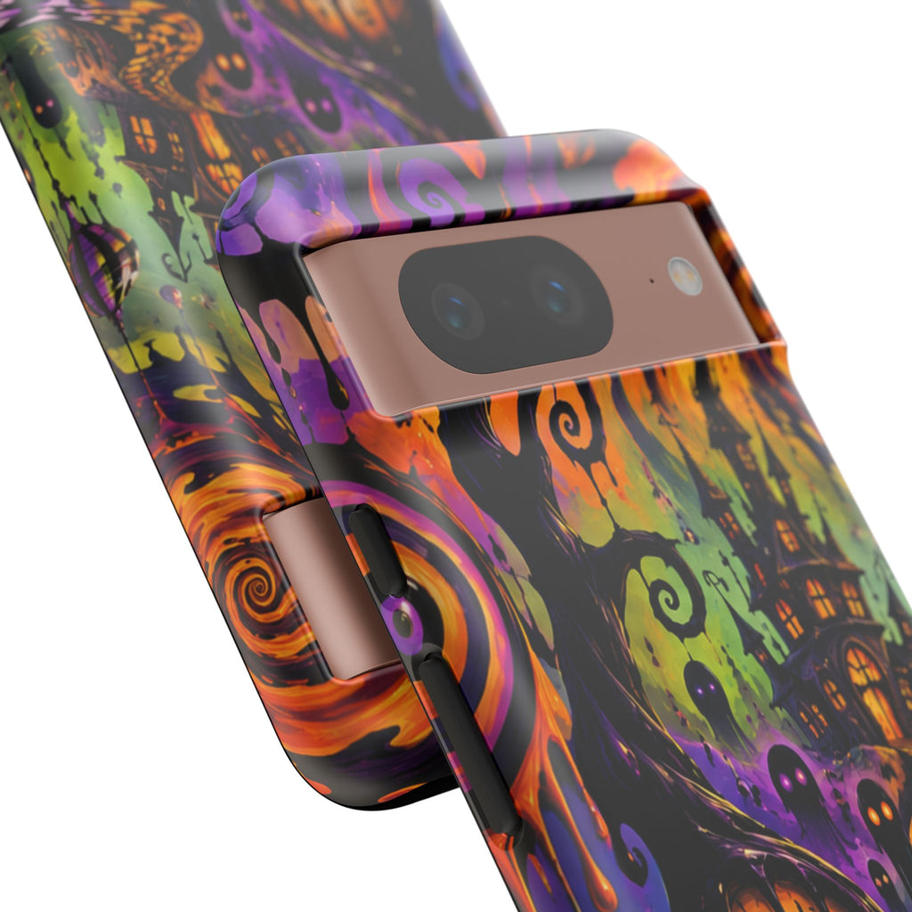 Phone Case — Psychedelic Haunted House Halloween Design