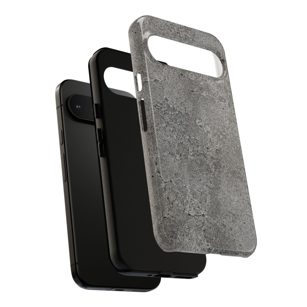 Concrete Texture Phone Case — Rugged Grey Protective iPhone Cover