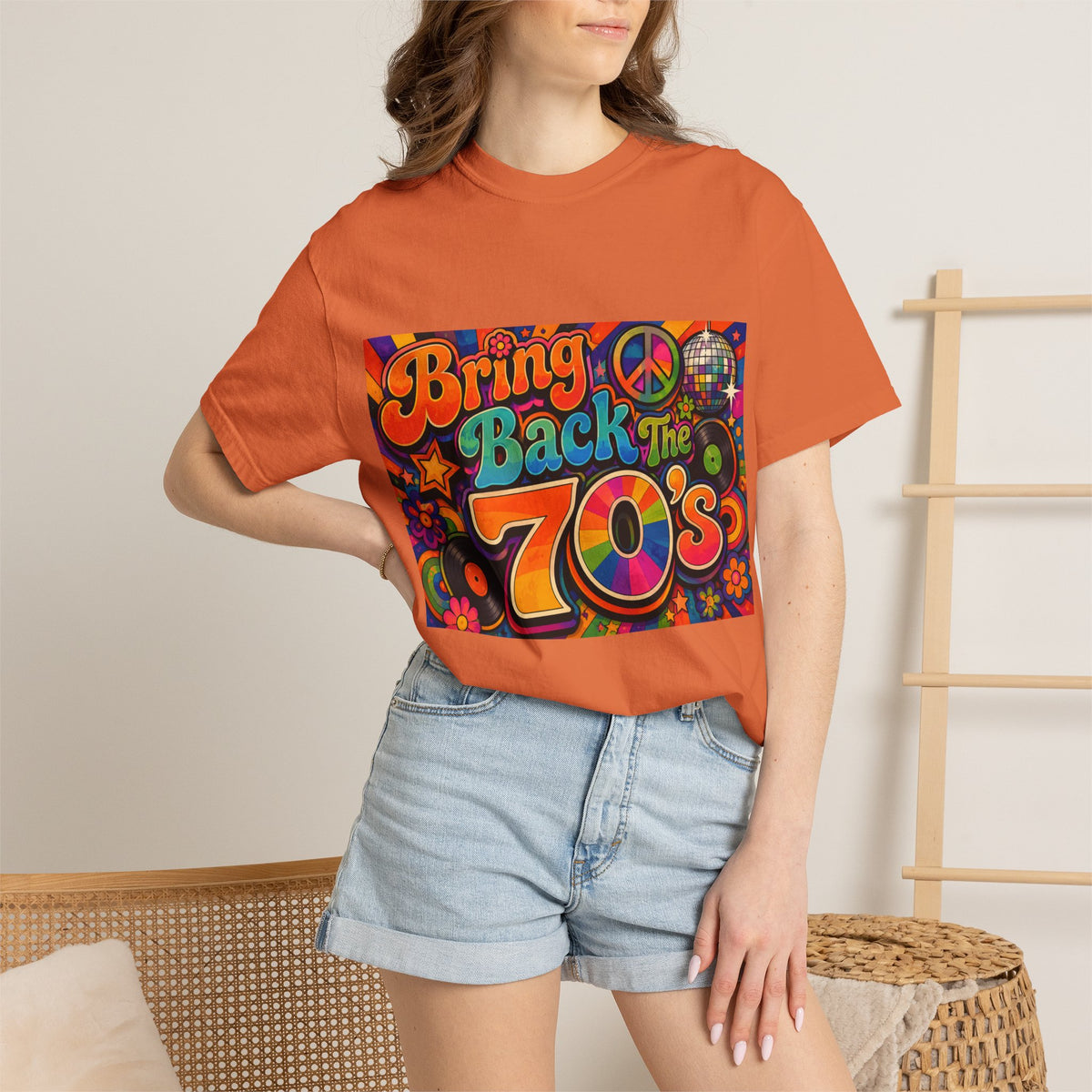 Bring Back the 70s T-shirt | Retro Psychedelic Disco Design