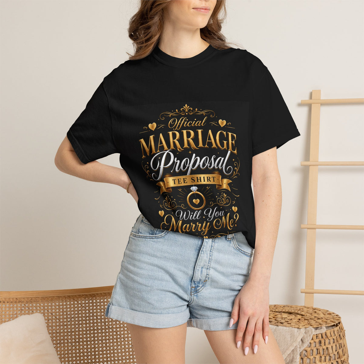Official Marriage Proposal Will You Marry Me T-Shirt