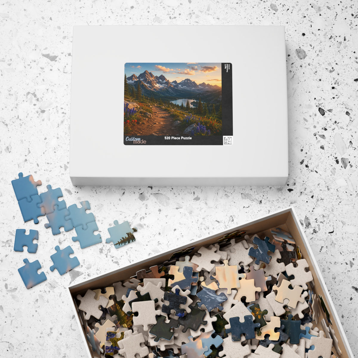 Sunset Mountain Trail Puzzle | Scenic Landscape Jigsaw