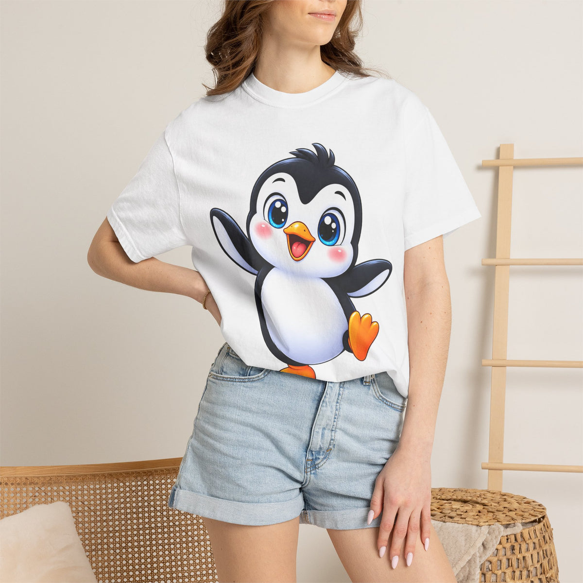 Cute Cartoon Penguin T-Shirt — Adorable Baby Penguin Graphic Tee