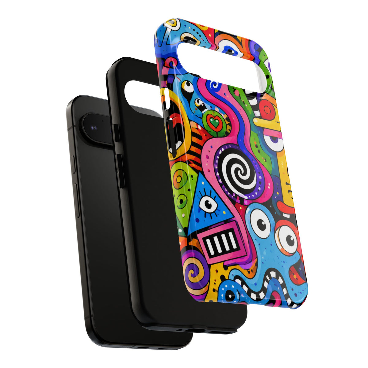 Colorful Abstract Doodle Tough Phone Case