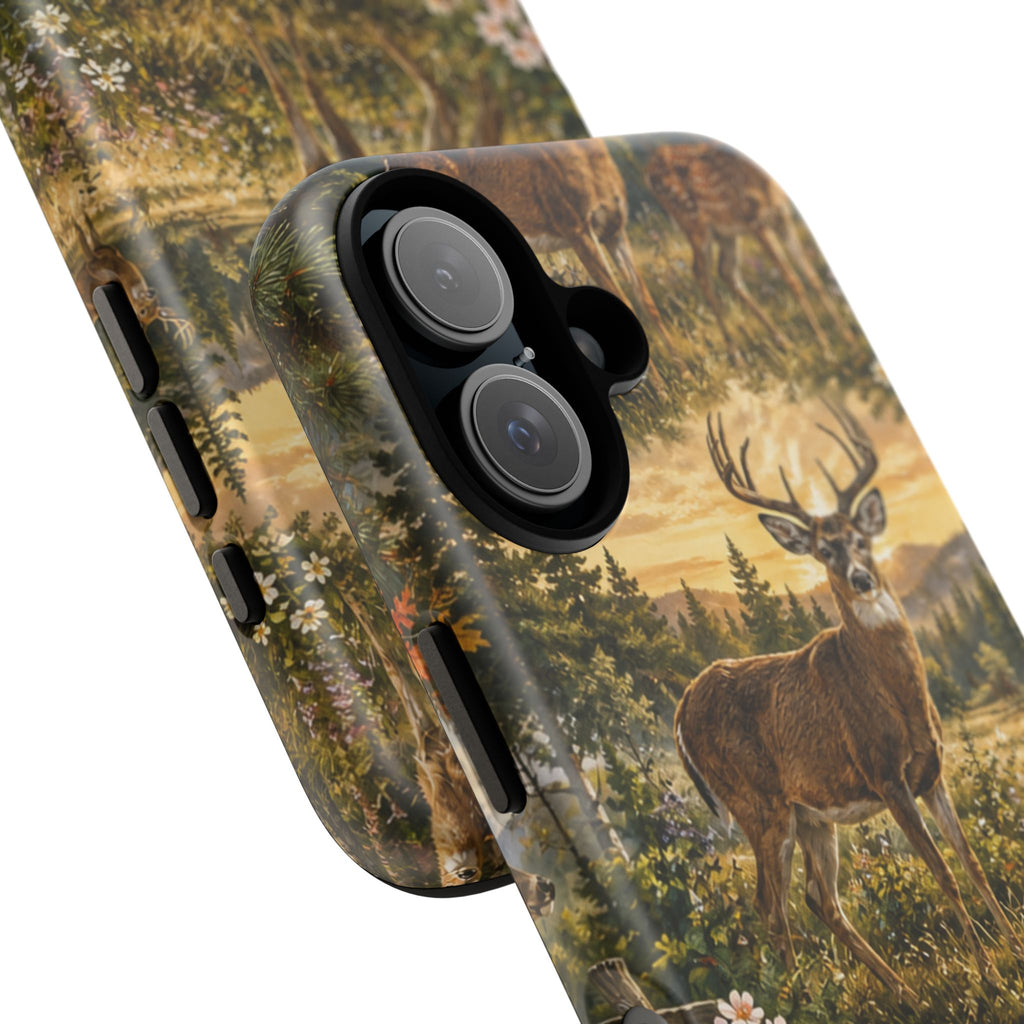 Deer Forest Phone Case — Woodland Bucks Nature iPhone Cover