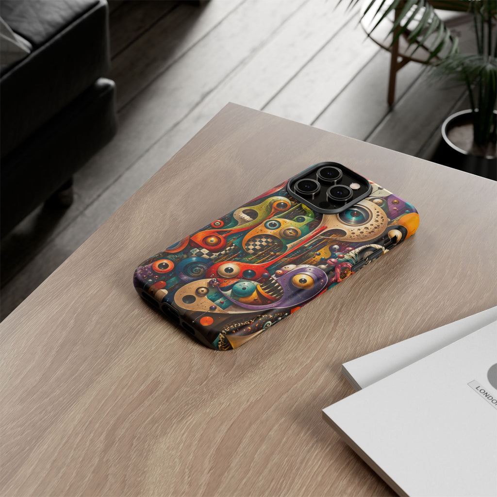 Surreal Monster Art Phone Case — Colorful Abstract Creature Design