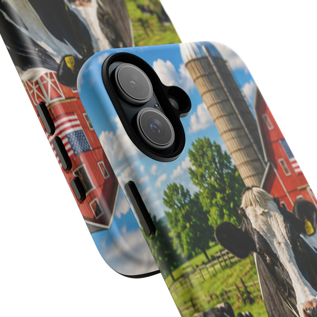 Cow Farm Phone Case — Rustic Barnyard iPhone Cover