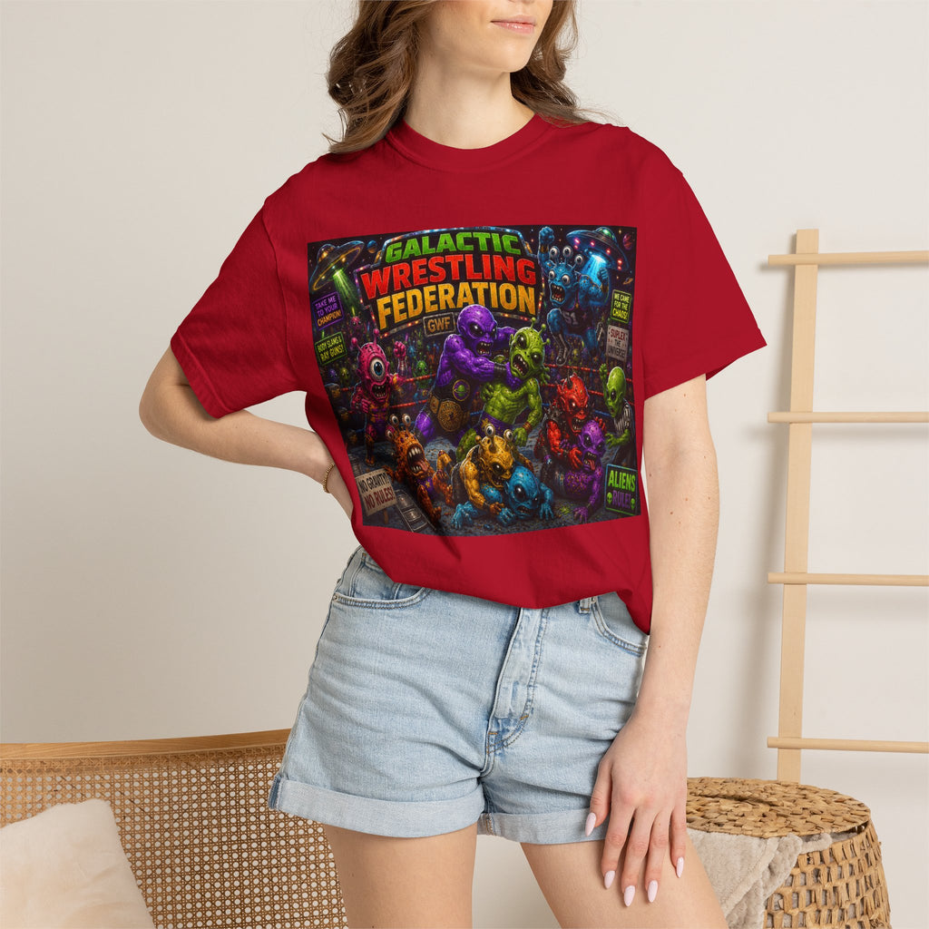 Galactic Wrestling Federation Shirt | Alien Monster Tournament Tee