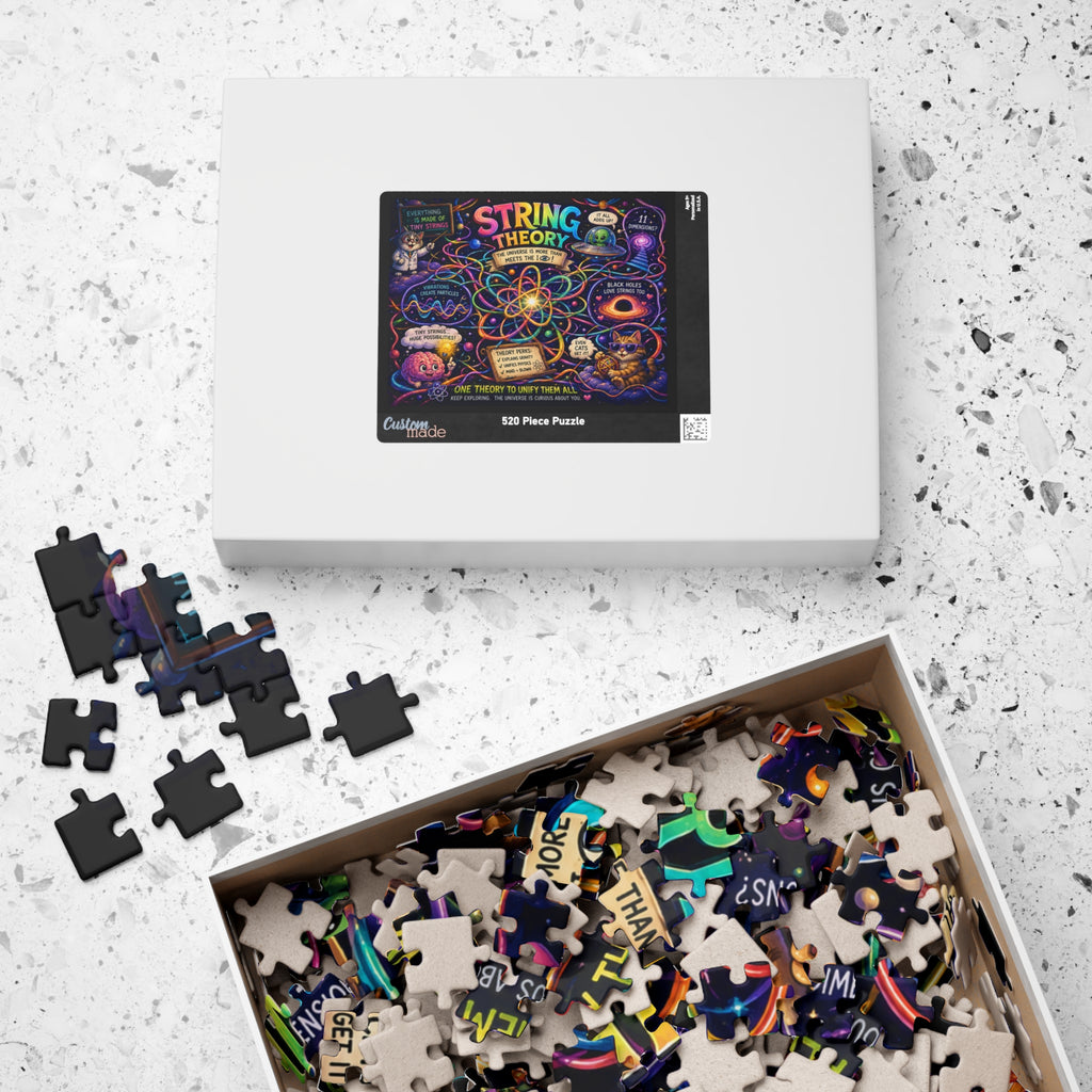 String Theory Illustrated Puzzle 520 Piece | Science Art Jigsaw
