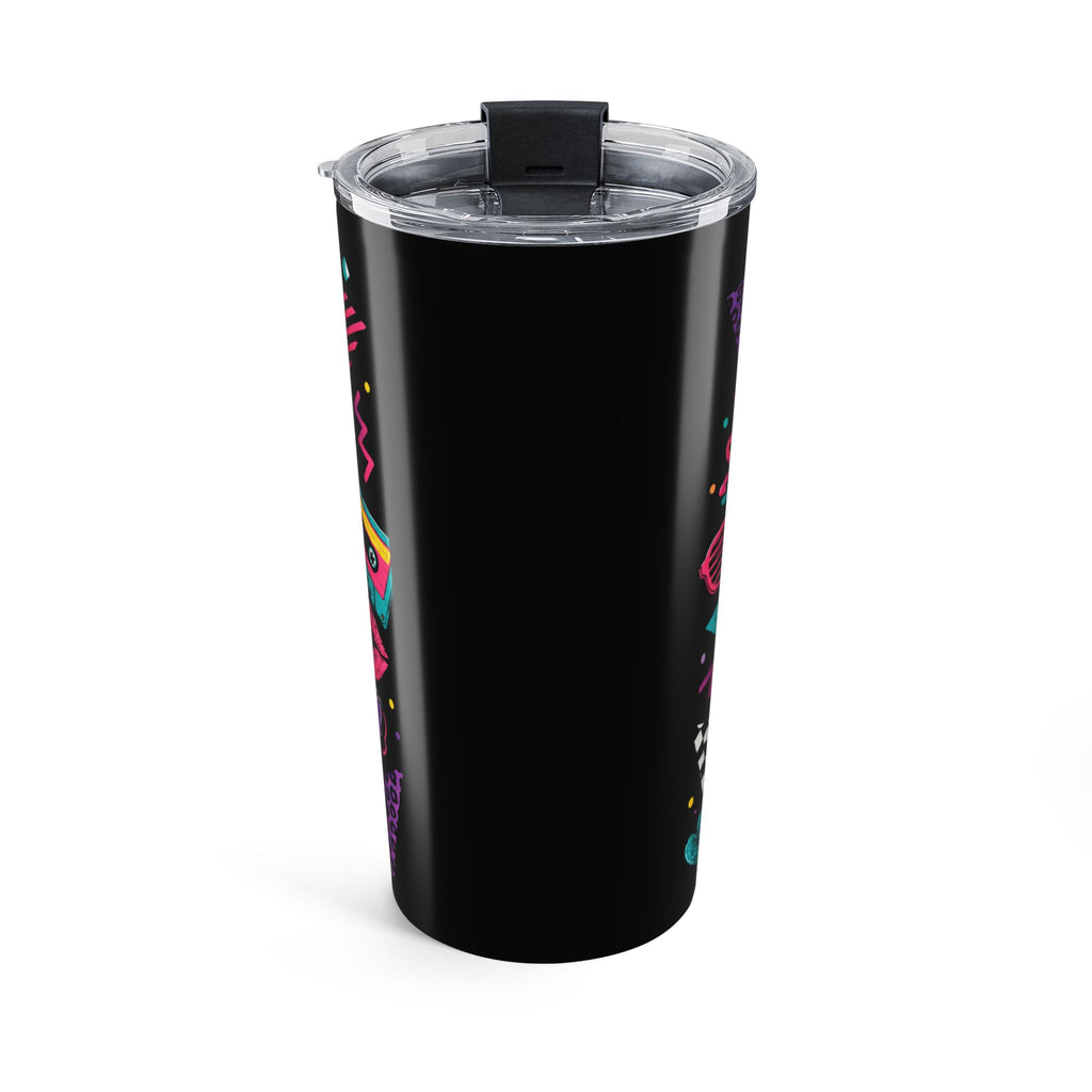 80s Girl Power Tumbler 20oz | Retro Neon Script