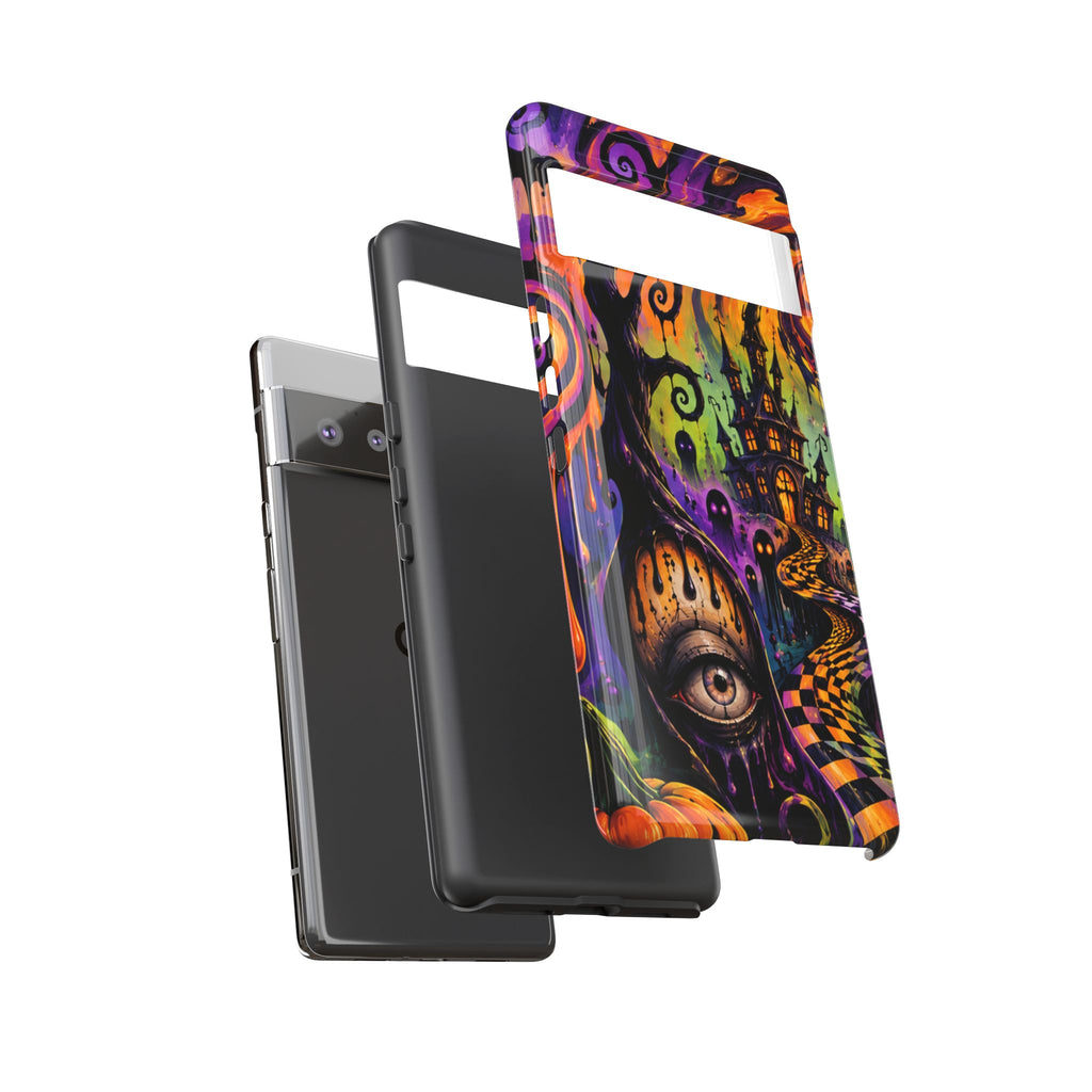 Phone Case — Psychedelic Haunted House Halloween Design