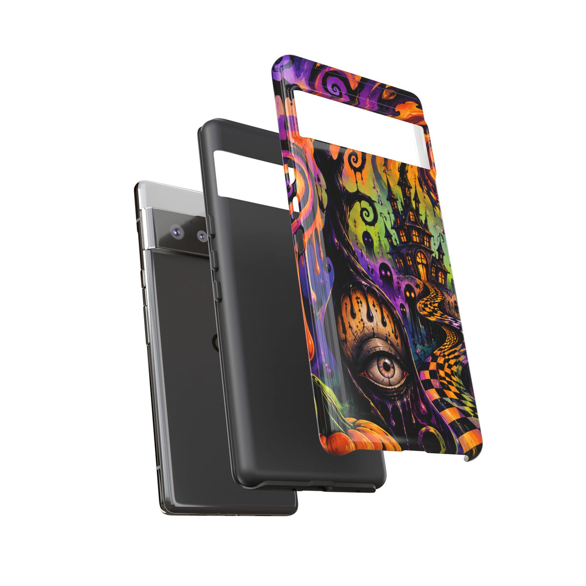 Phone Case — Psychedelic Haunted House Halloween Design