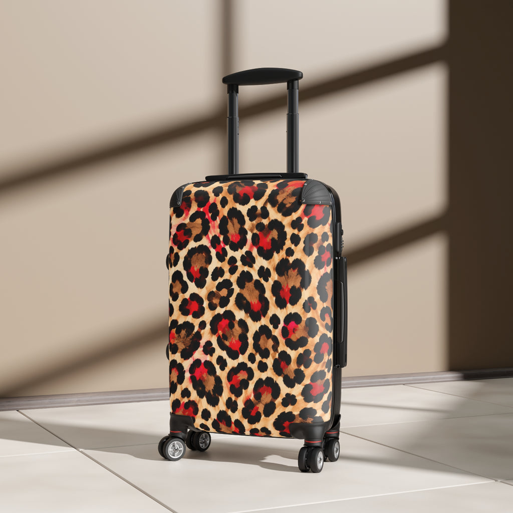 Leopard Print Carry-On Suitcase – Bold Animal Print Travel Luggage